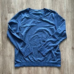 lululemon athletica Blue Long Sleeve Tee run swiftly relaxed fit